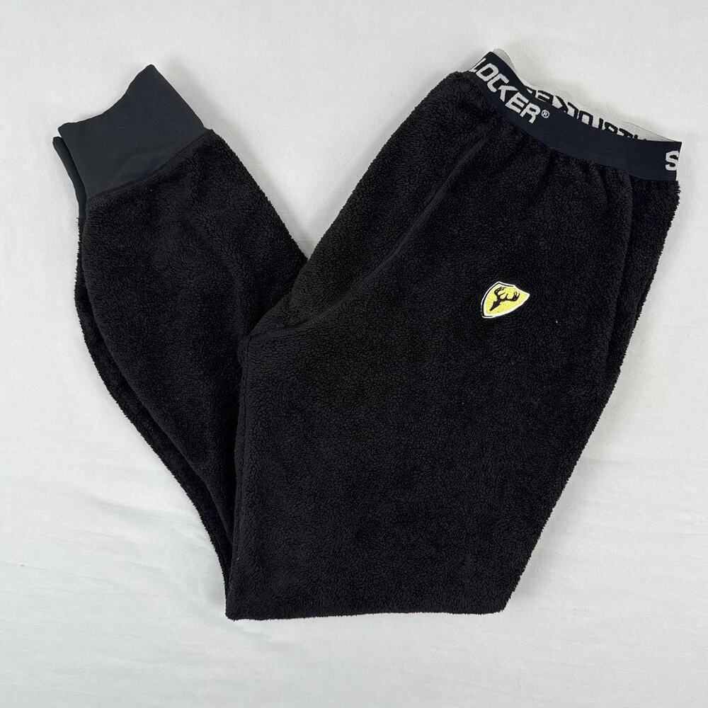 Scent Blocker Fleece Sweat Pants Hunting Camping Jogger Pants Mens L Black